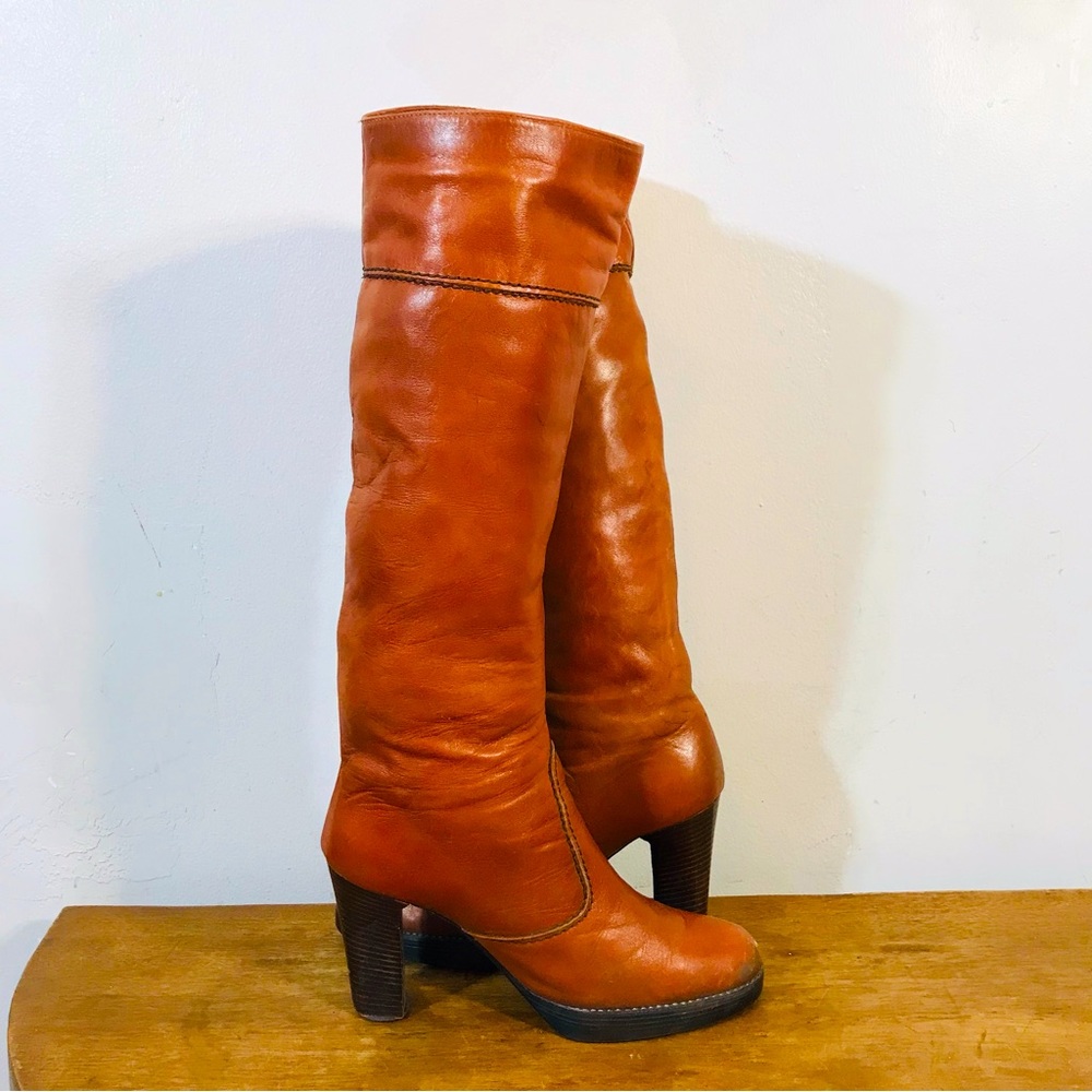 COPY - 70s vintage cowboy style leather boots - Picture 5 of 11
